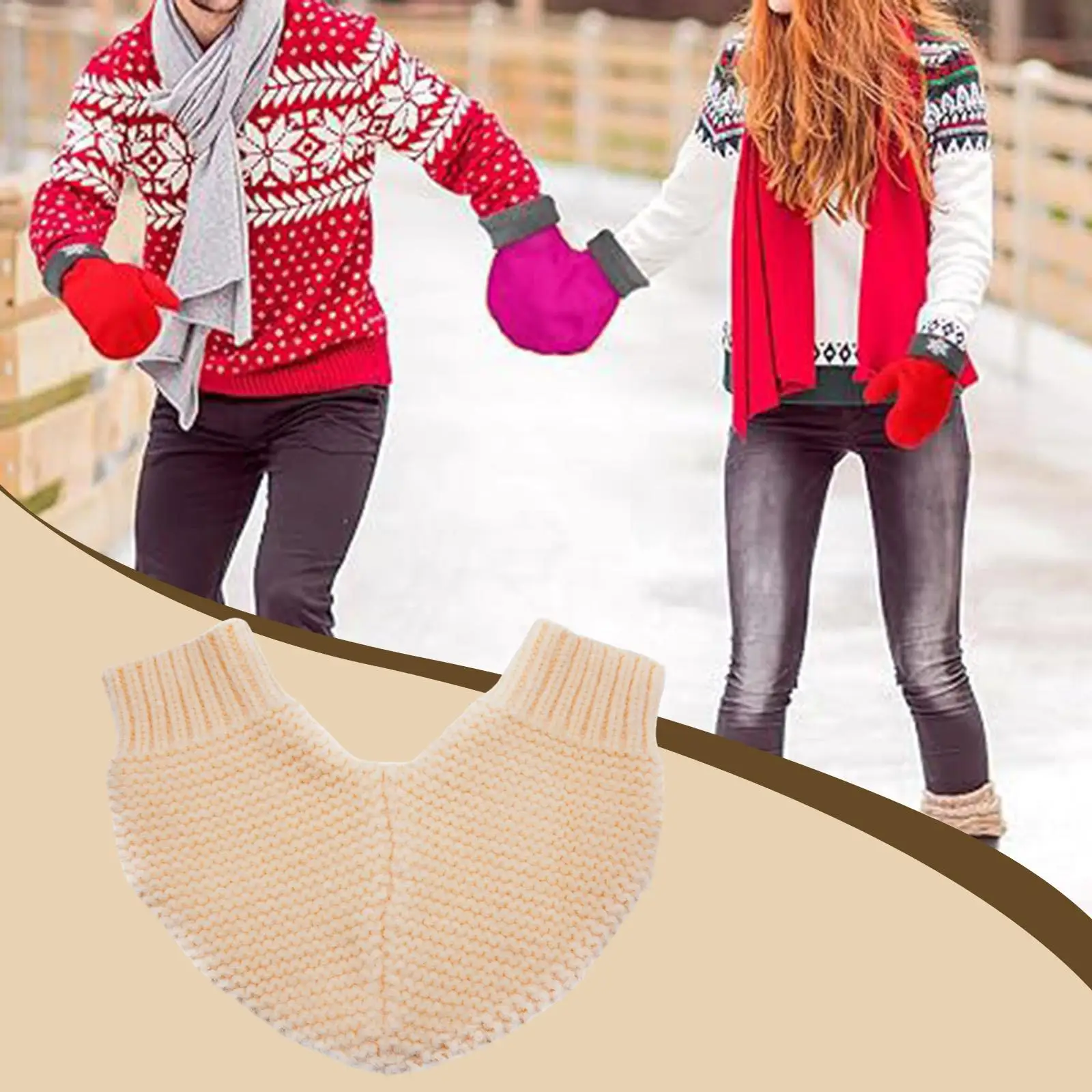 

Пара перчаток для рук, термовязаные перчатки для бега, ходьбы, ходьбы на снегоступах