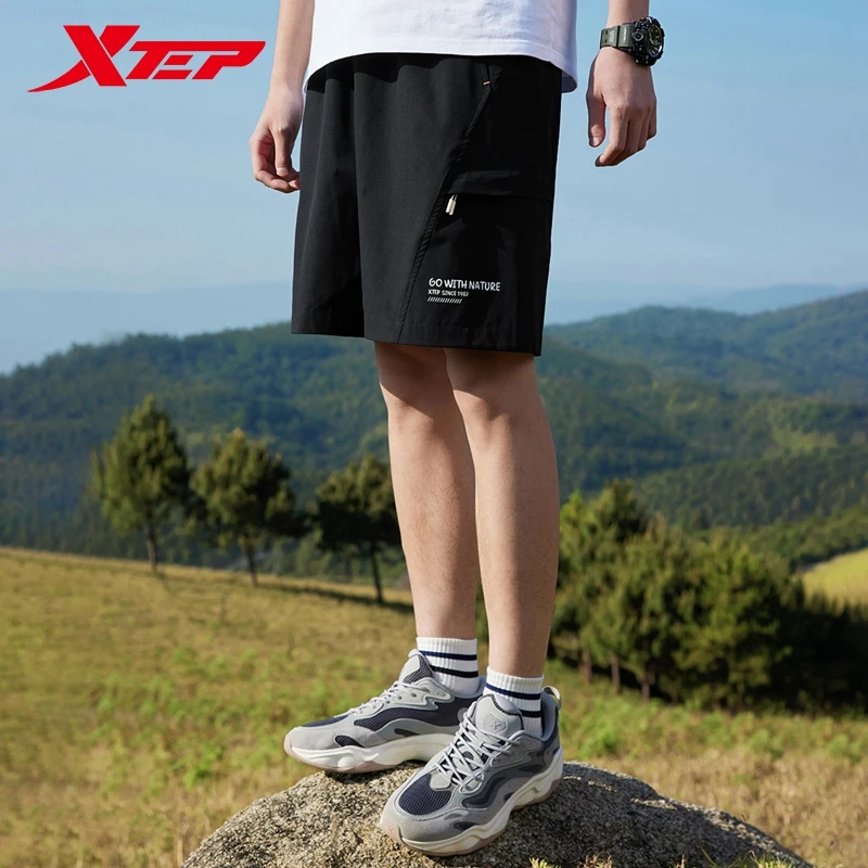 Xtep Woven Shorts For Men 2024 Summer Breathable Men\'s Sweatpants Climbing Soft Comfortable Leisure Outdoor Bottoms 876229240165