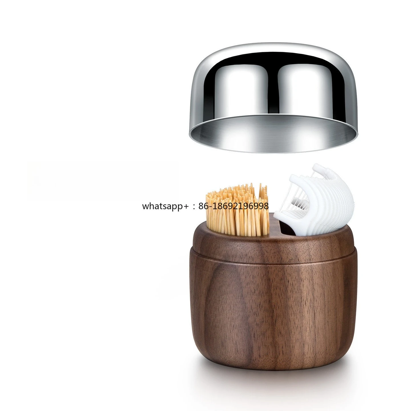 

Light Luxury Walnut Dustproof and Ash-proof Sealed Toothpick Box, Thread Box, Cotton Swab Storage Box.