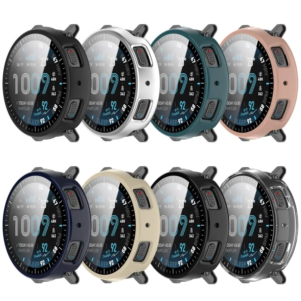 

Защитный чехол из ПК и закаленного стекла, противоударный, с защитой от царапин, полноразмерный бампер-накладка для Amazfit Active Max