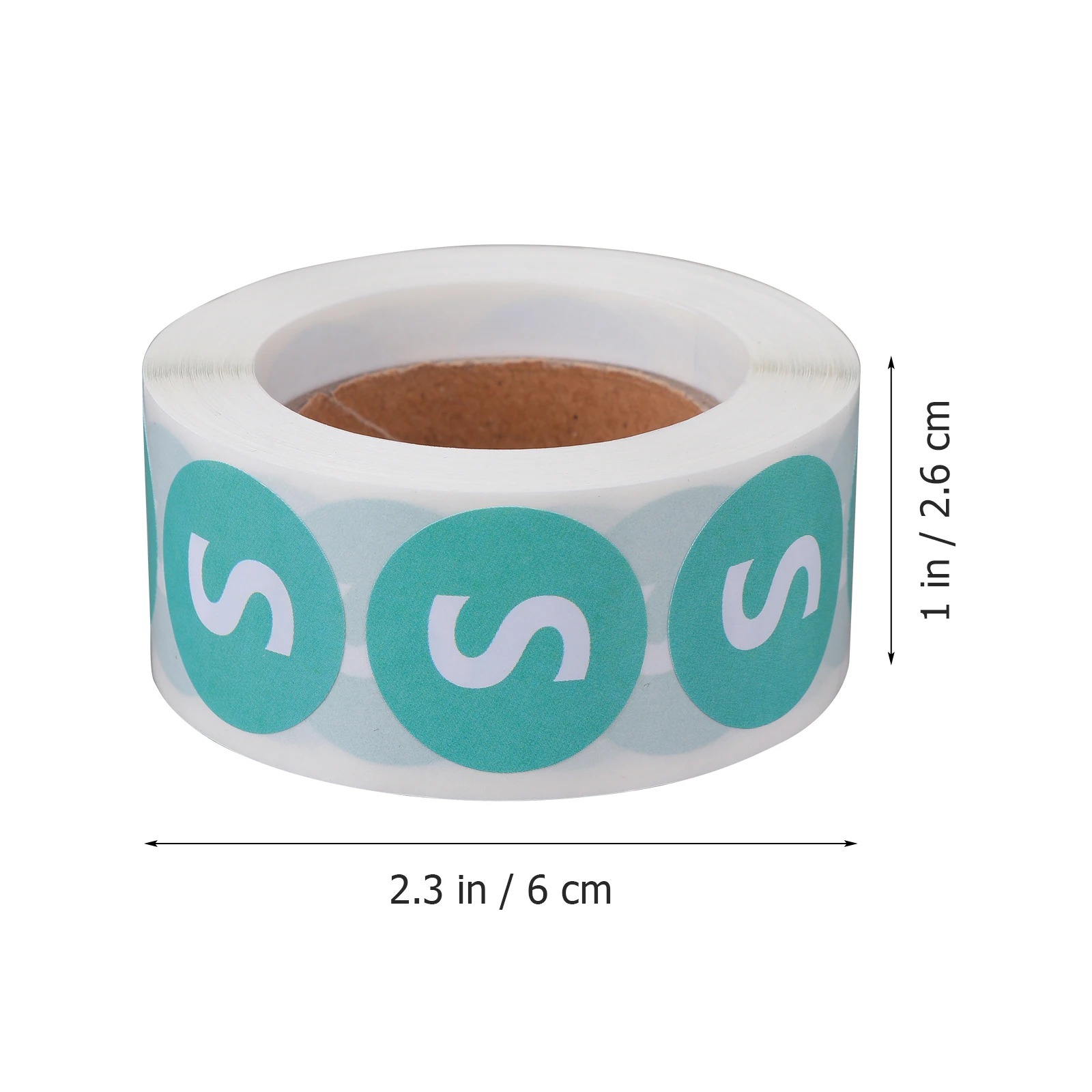 2 Roll Size Sticker Retail Stickers It Can Move Clothing Decals Label Paper Shirt Round Baby