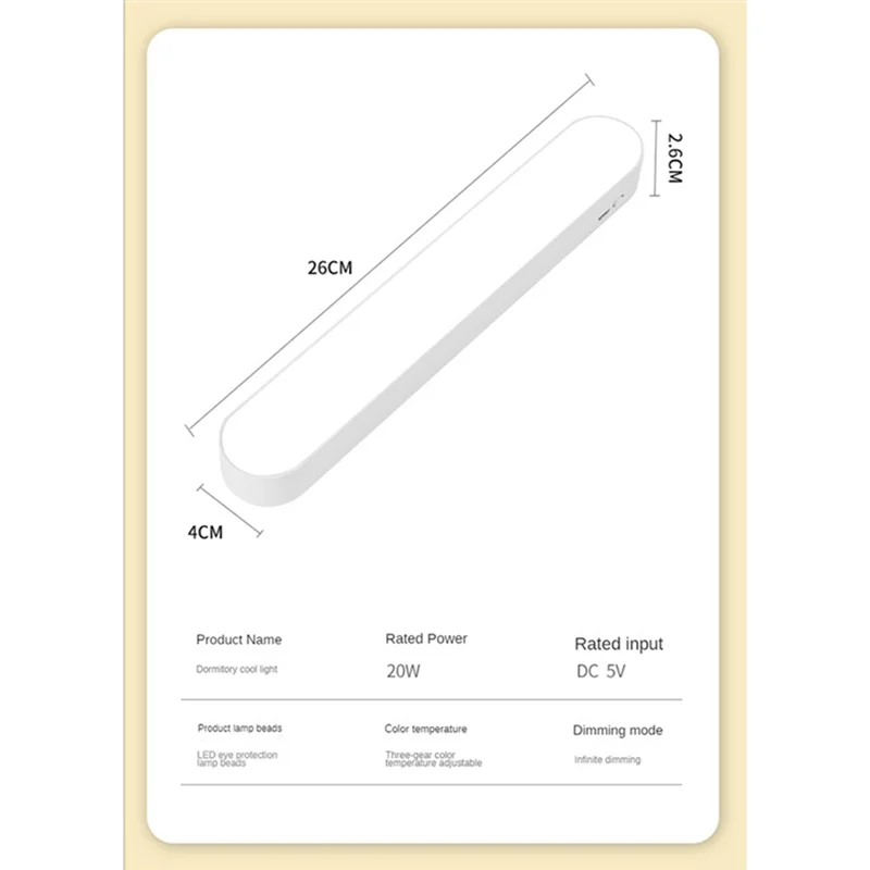 CMHI-مصباح مكتبي مكتب دراسة أضواء LED USB مصباح طاولة قابل لإعادة الشحن المغناطيسي يعتم حماية عيون غرفة نوم مصباح الليل