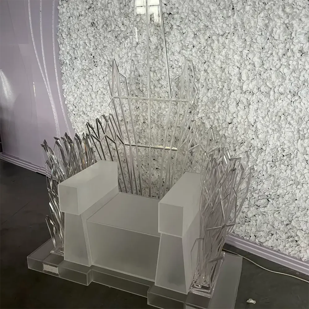 

Wholesale King And Queen Wedding High Back Clear Acrylic Throne Royal Chair