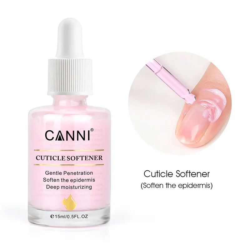 CANNI 15ml Cuticle Softener Gentle Penetration Nail Maincure Nail Salon Cuticle Oil Moisturizing Nourish Strengthen for Nail Gel