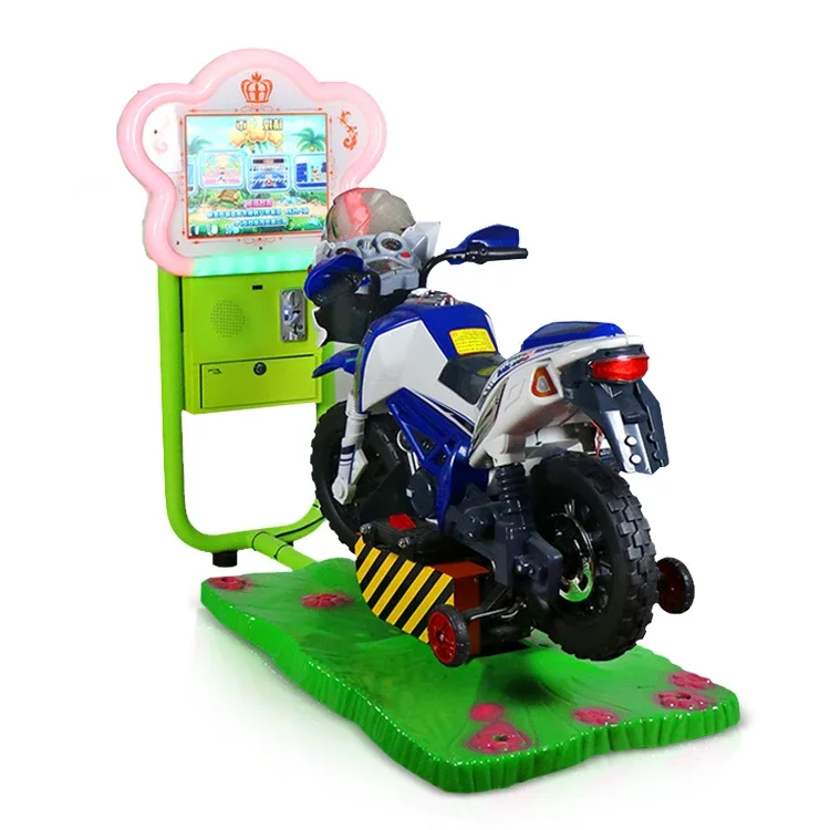 Coin style 3D children's riding game simulator arcade racing car