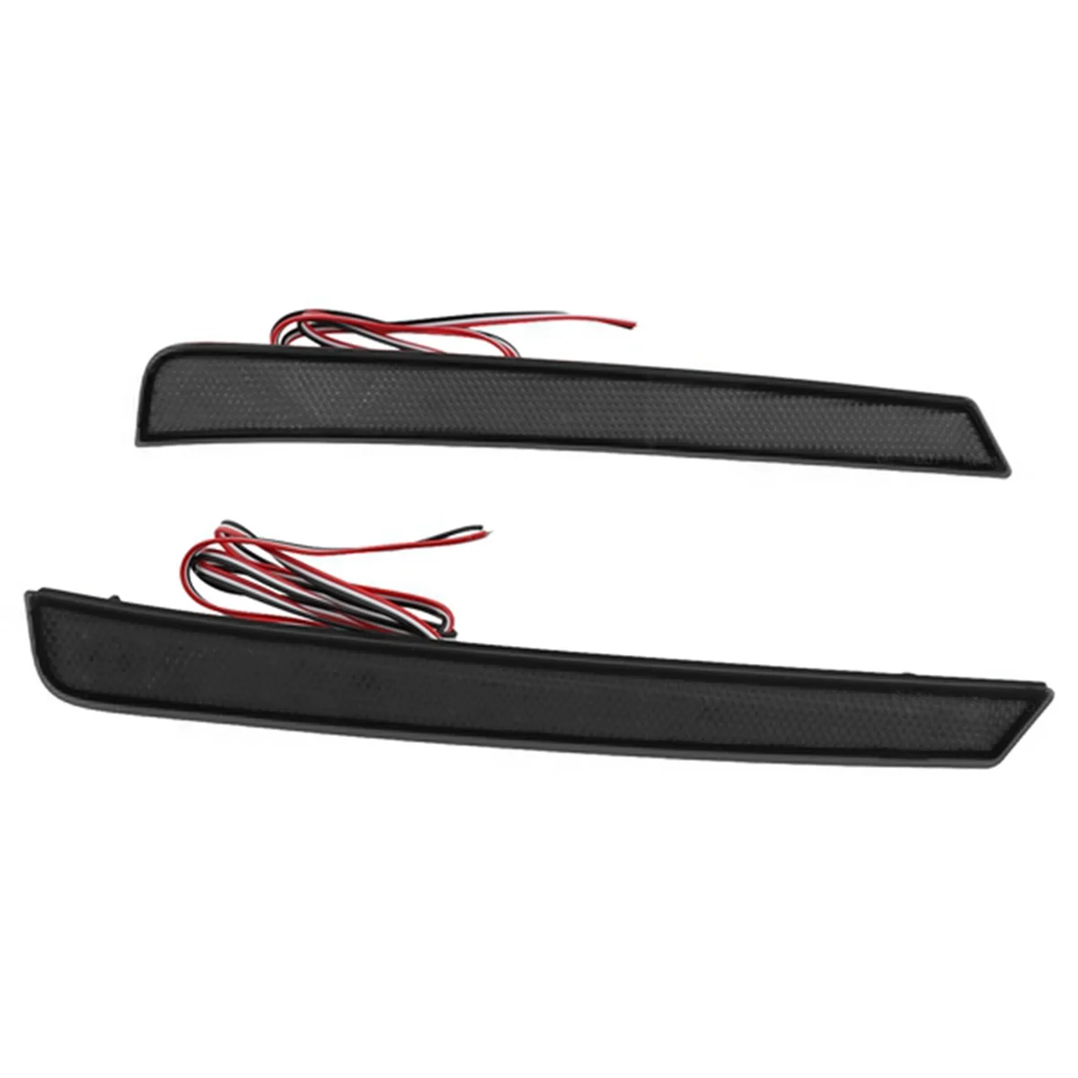 Car LED Rear Bumper Reflector Light Taillight Fog Light Brake Light for Vellfire 40 Series 2023+ Black