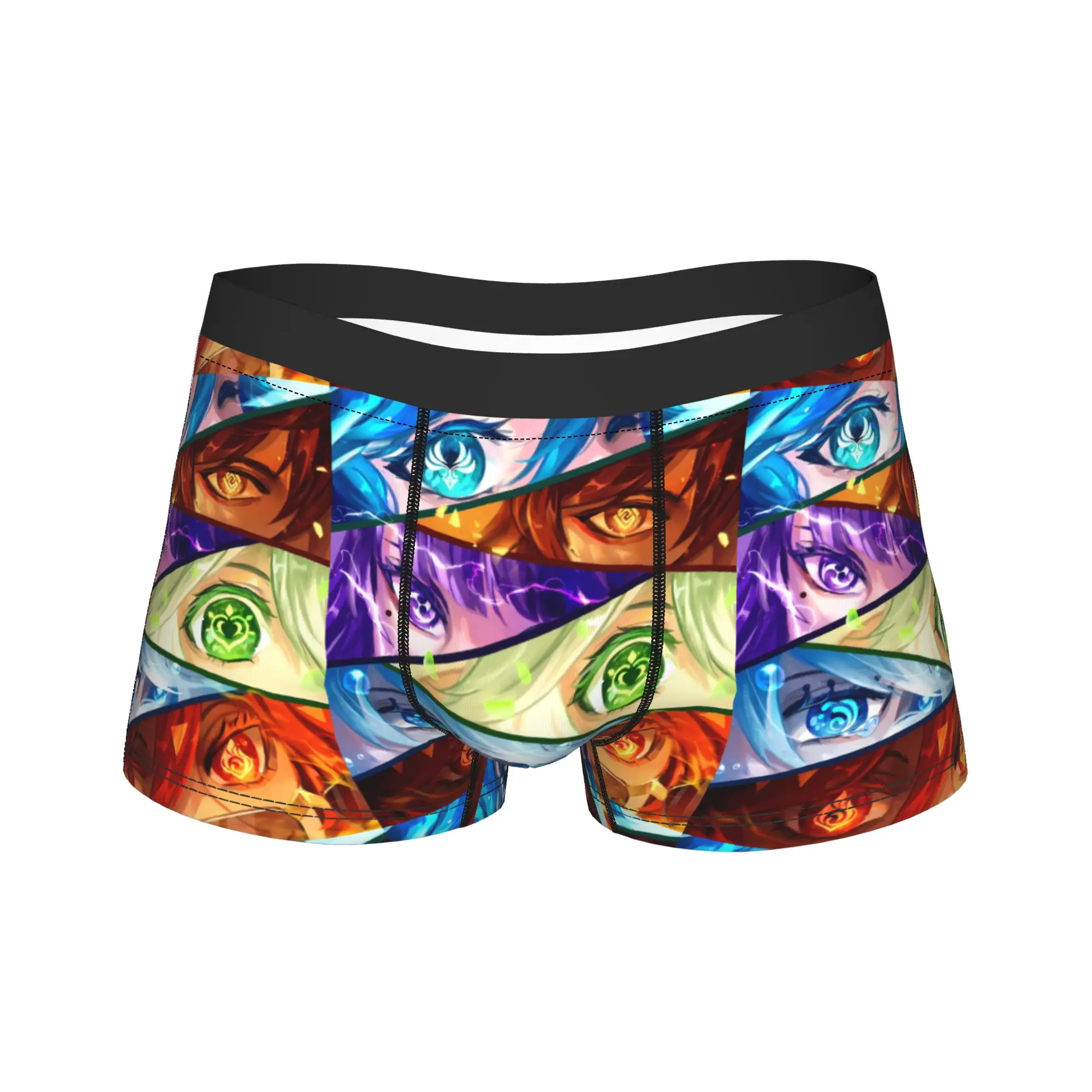 Genshin Impact Game Printed Underwear  Male Boxer Brief Elastic Boxershorts Trenky Custom Plus Size Underpants