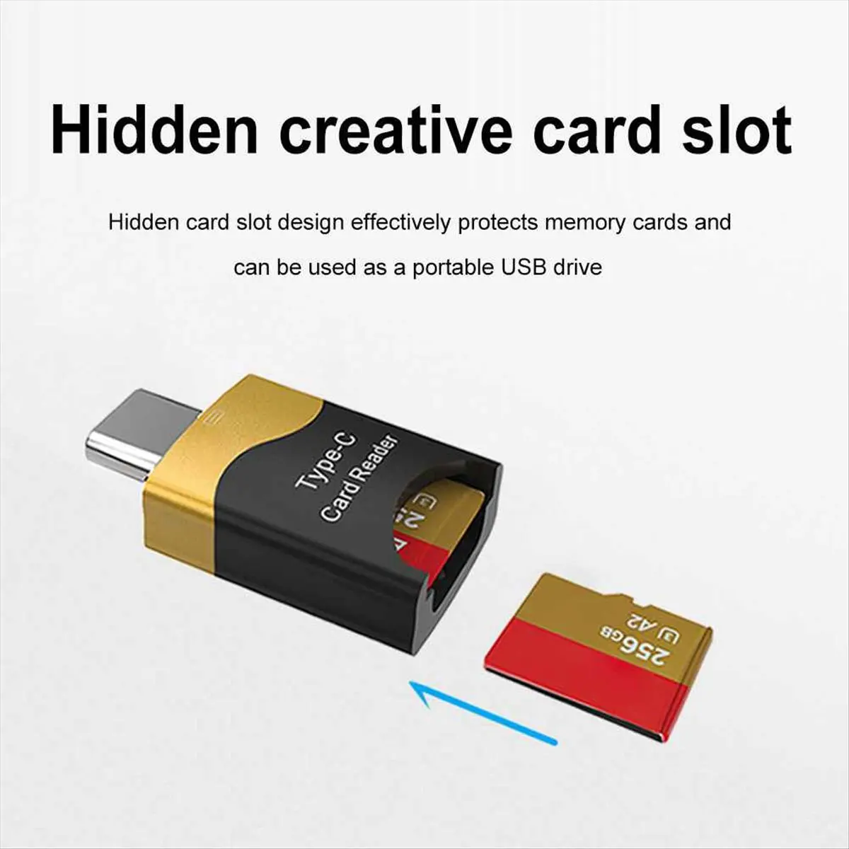 【ELEVATE LIFE】2PCS Type C to Micro-SD TF Card Reader Adapter OTG Smart Memory Card Reader USB3.0 Flash Drive Adapter for Smartph