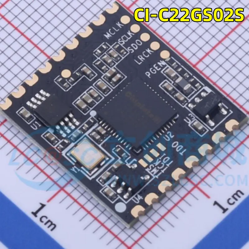 

1-100 PCS/LOT Audio-video module CI-C22GS02S 18x20mm; interface with 1 microphone, 1 speaker and 2 UART, and 3-channel PWM inter