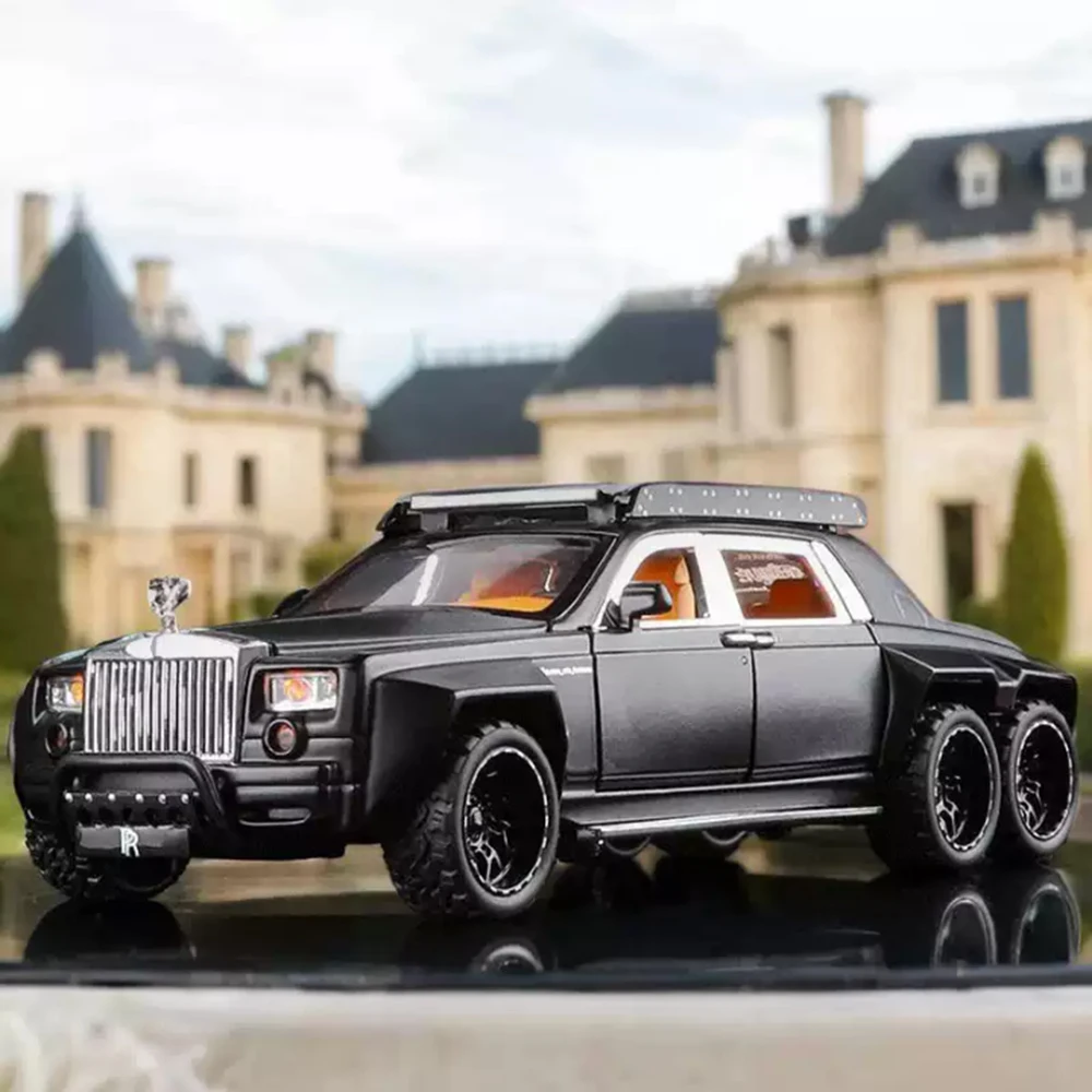 1:32 Rolls-Royce Phantom SUV 6X6 alliage aube modèle jouets voiture son lumière tirer vers les portes ouvertes véhicules miniatures cadeaux pour enfants