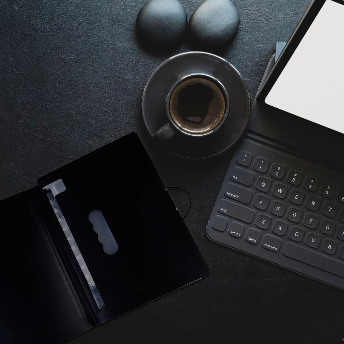 

1Pcs File Folder A4 Black PP Plastic Large Capacity Document Organizer Clamshell Buckle Lock Document Holder