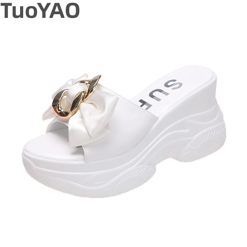 

Flip Flops Women Slippers 9cm High Heels Platform Shoes Comfortable Rubber Wedges Shoes For Women Sandals New Summer Shoes Woman