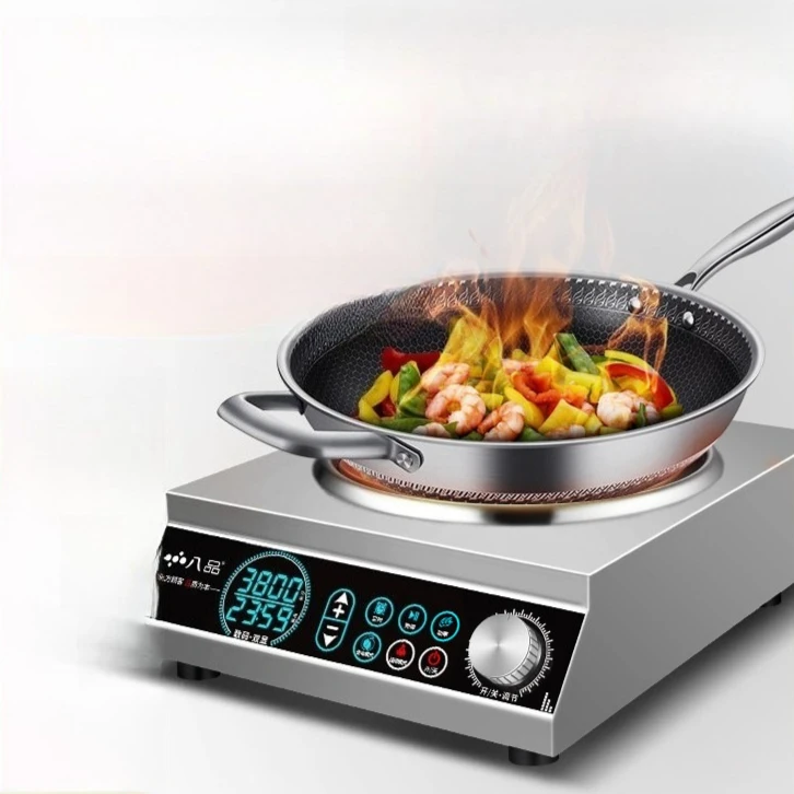 Commercial induction cooker household concave high-power new stir-frying pot electric stir-fry stove