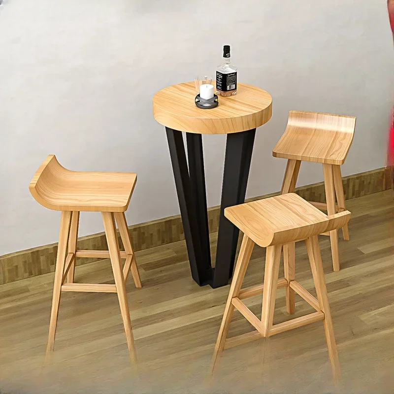 

Adjustable Bar Chair Plastic Height Banks Stool Wooden Chairs Nordic Antique Salon Home Luxury Kitchen Stools Mesas Furniture