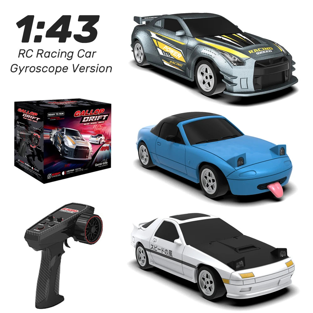 

1/43 RC Drift Car с гироскопом RTR 2,4G 4WD Модель гоночного автомобиля с дистанционным управлением Высокоскоростные дрейфующие машинки Игрушки для детей