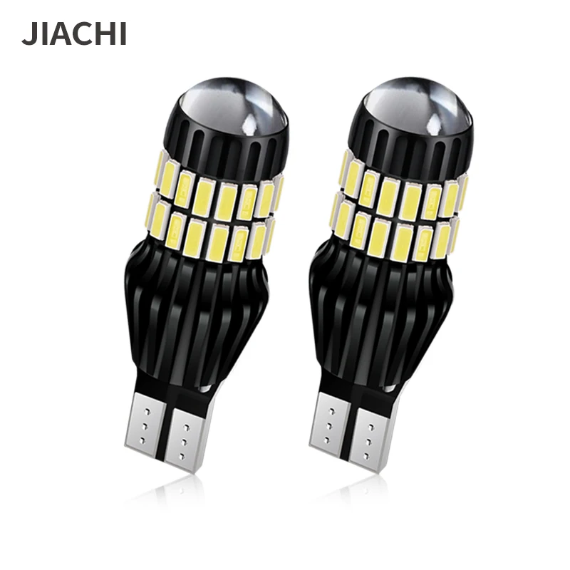 

JIACHI 2PCS Super Bright Auto Car OBC Error Free T15 Canbus Led Bulb 921 912 W16W T16 Parking Backup Reverse Light White 12V-24V