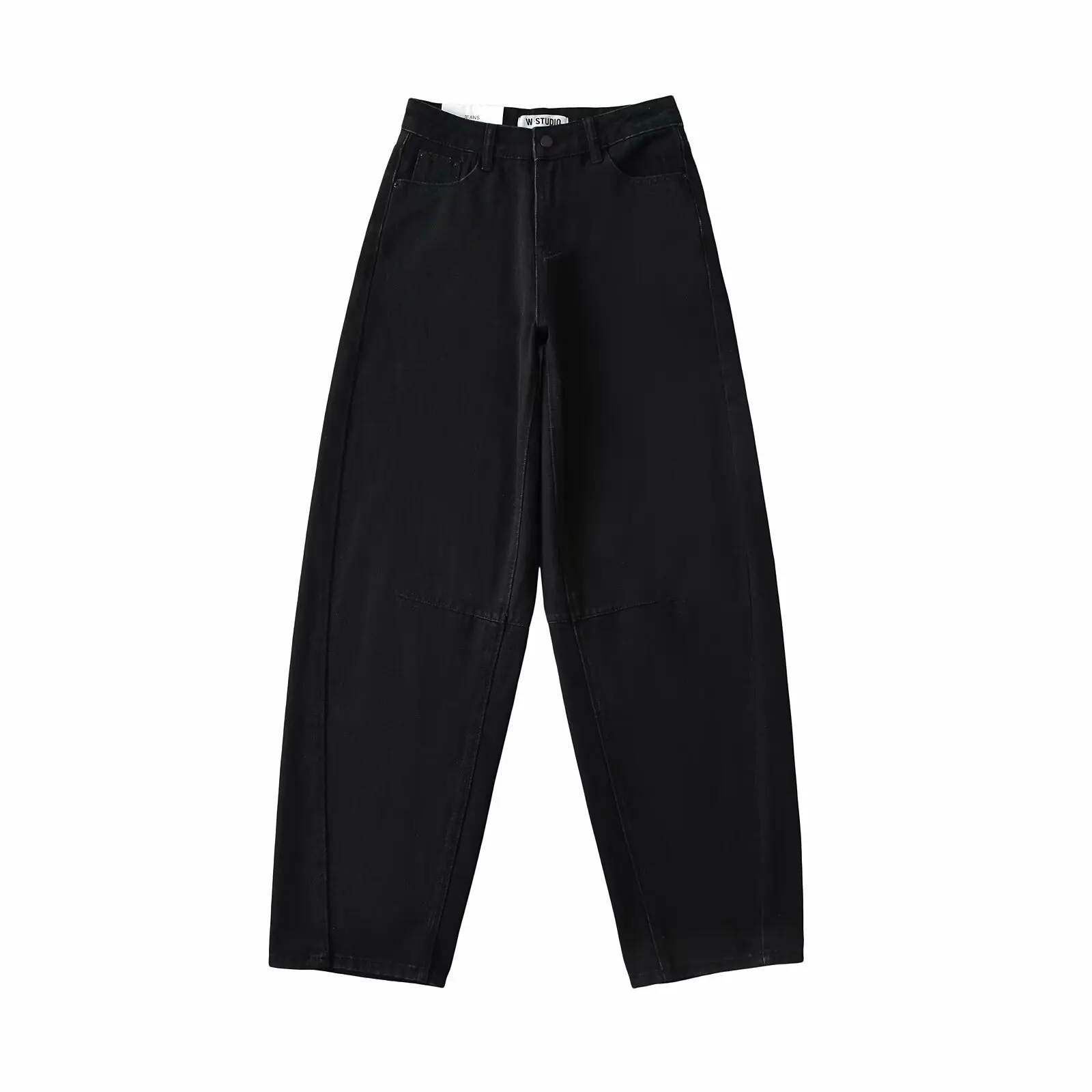 High Waist Loose Fit Washed Denim Wide Leg Pants Street Style Retro Banana Long Trousers for Women Show Figure Cool Trendy