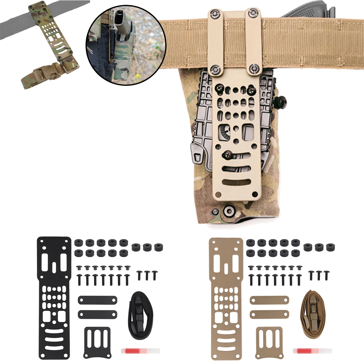 Tactical Modular Quick-Draw Sleeve Adapter Multi-Angle Hole Adjustable Expansion Board G-Codeblackhawk