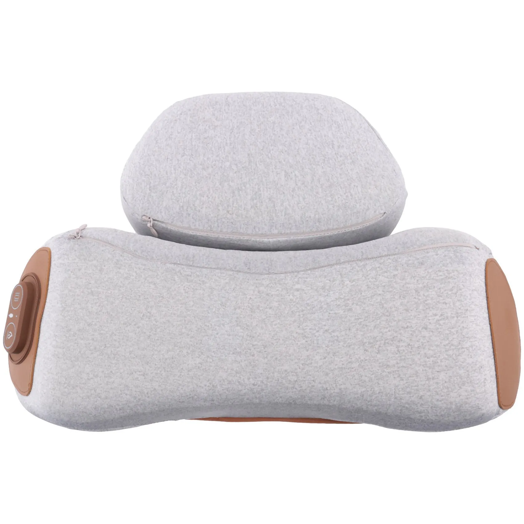 Masajeador eléctrico Almohada cervical Compresa caliente Masaje con vibración Tracción del cuello Relajación Dormir Soporte de espuma viscoelástica(D)