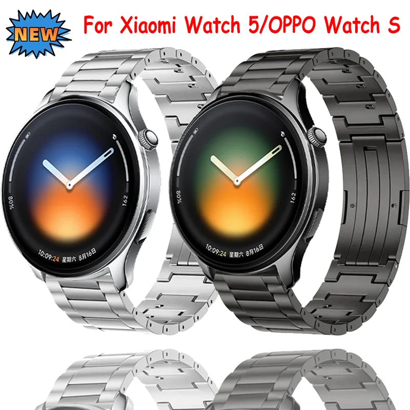 20/22mm Titanarmband für Xiaomi Watch 5/OPPO Watch S/X/4 Pro Schnellverschluss Atmungsaktives Armband für Oneplus Watch Lite/3 Correa