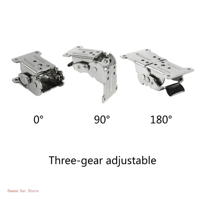 0-90-180 Degree Self-Locking Folding Hinge Lock, Extended Table and Chair Legs,Foldable Support Bracket for Furniture