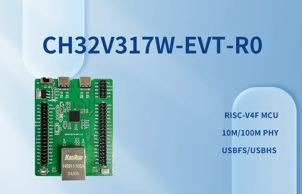 Плата разработки CH32V317 Оценочная плата MCU CH32V317WCU6 RISC-V4F
