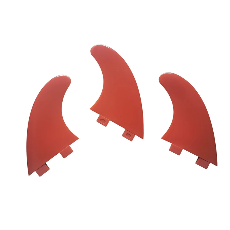 

UPSURF FCS G5 Medium Red Color Surfboard Honeycomb Fin Plastic Material Surfing Board 3pcs per set Surfcasting Accessories