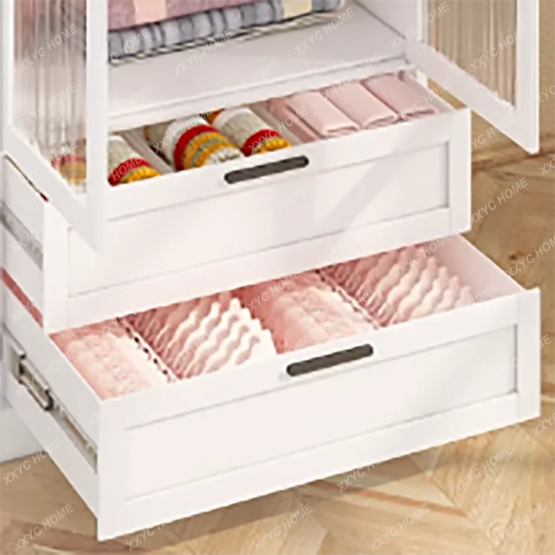 حار بيع خزانة بسيطة خزانة بيضاء الأطفال خزانة مفتوحة المنظم الملابس الأثاث المعدني