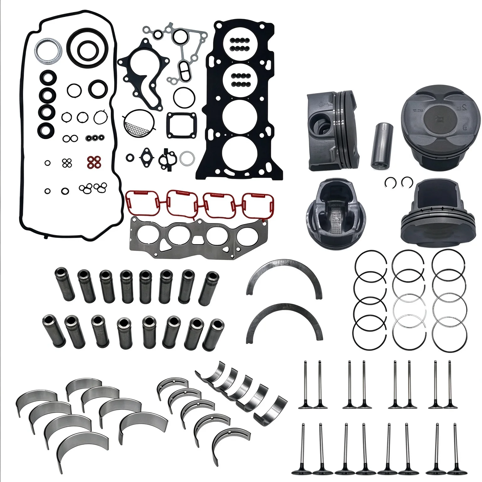 Engine Rebuild Kit For Toyota Camry RAV4 Venza Avalon Highlander Sienna 2AR-FE 2.5L Petrol 04111-36126 13011-0V010 13211-0V010