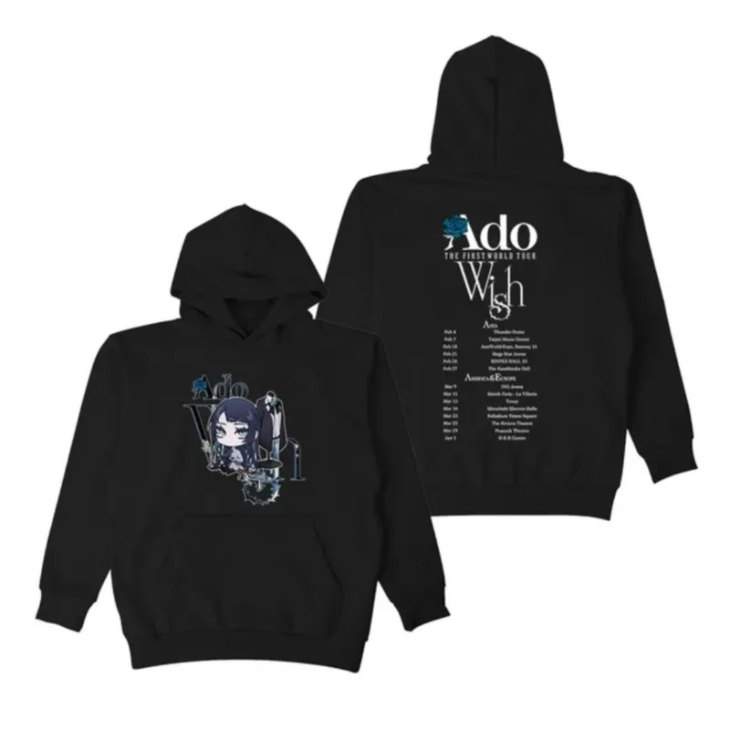 

Ado Wish The First World Tour Merch Hoodies Winter For Men/Women Unisex Casuals Long Sleeve Sweatshirt Streetwear Hooded