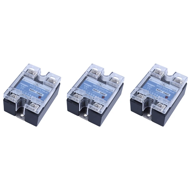 

3X MGR-1 D4825 Single-Phase Solid State Relay SSR 25A DC 3-32 V AC 24-480 V