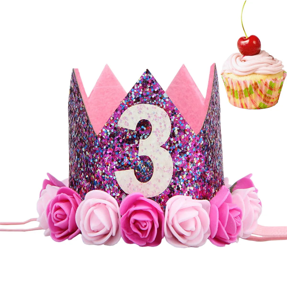 

Kids Hair Headband Floral Tiara Kids Hair Hoop Girls Performance Birthday Floral Headband Halloween Accessories