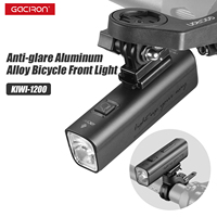 Gaciron Bike Front Light 1200 lumens C-C Rechargeable Bicycle Headlight Anti Glare Cycling LED Optional Buletooth Remote Control