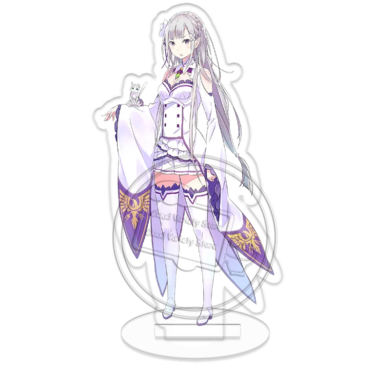 Re ZERO Acrylic Standee Starting Life in Another World Ram Rem Anime Character Desk Display Stand Ornament Collection Gifts view 3
