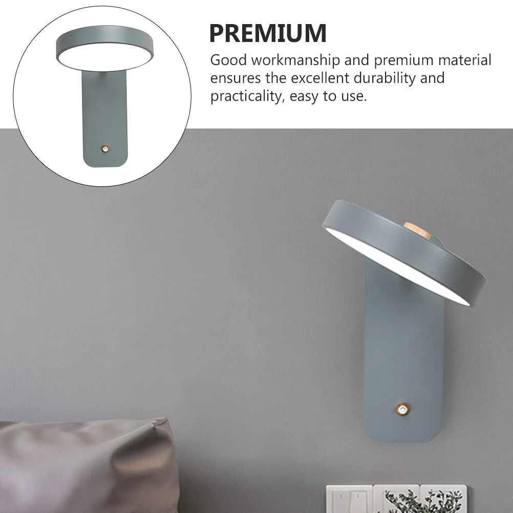 

LED Wall Lights Grey Home Corridor Room Circular Ring Simple Stylish Aisle Light Hallway Lamp Bedroom Balcony Porch Decorative