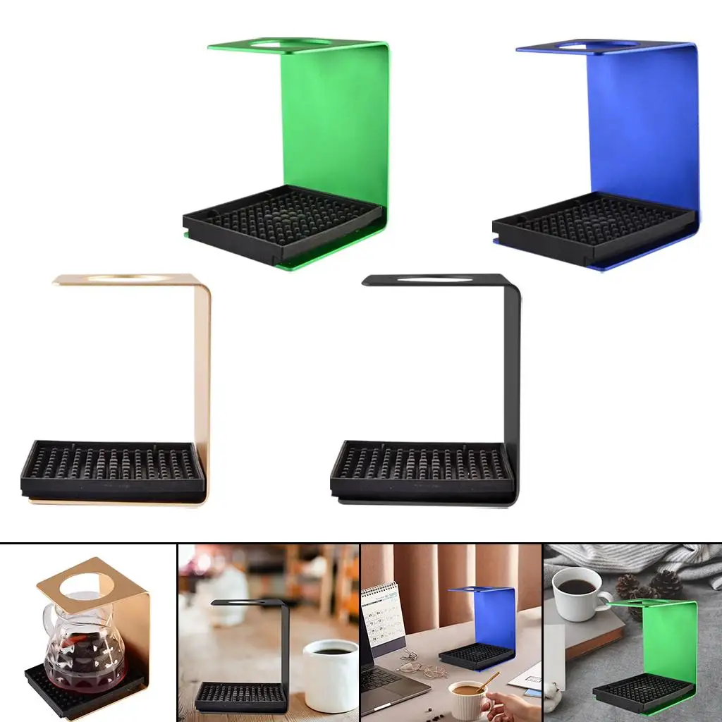 Metal Pour Over Manual Coffee Maker Filter Holder รองรับแผ่นกันลื่น