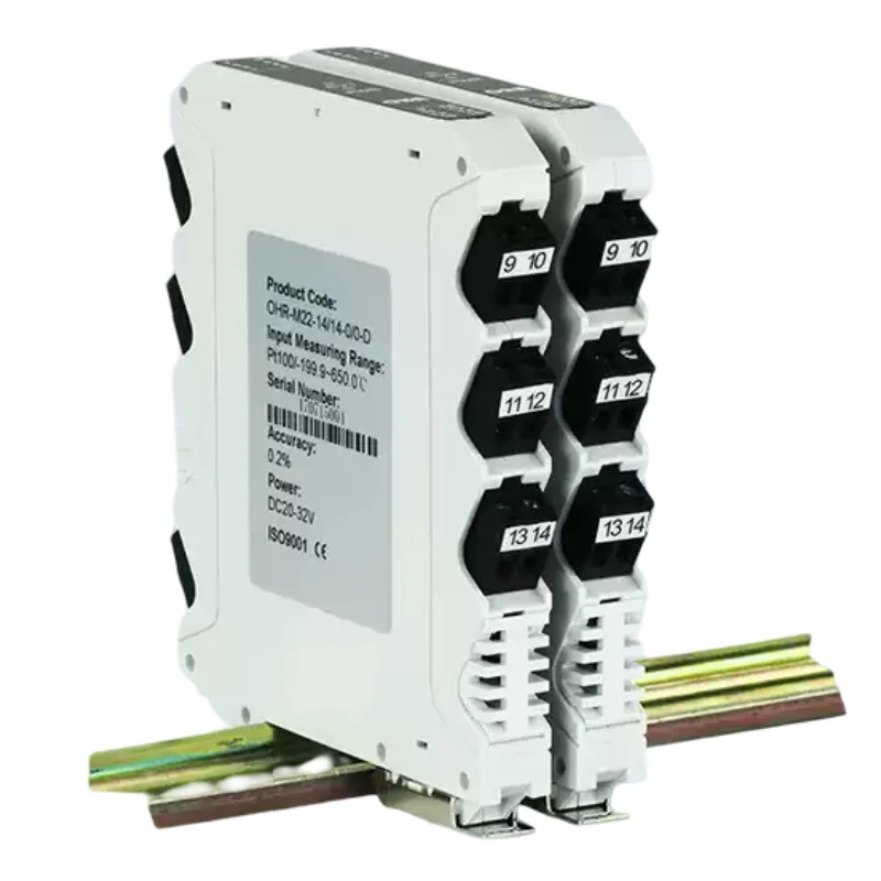 

Dual Input Output Lcd 0-300C Isolated Din 0-5V 0-10V 4-20mA Pt100 Thermocouple Display Rail Mount Temperature Transmitter
