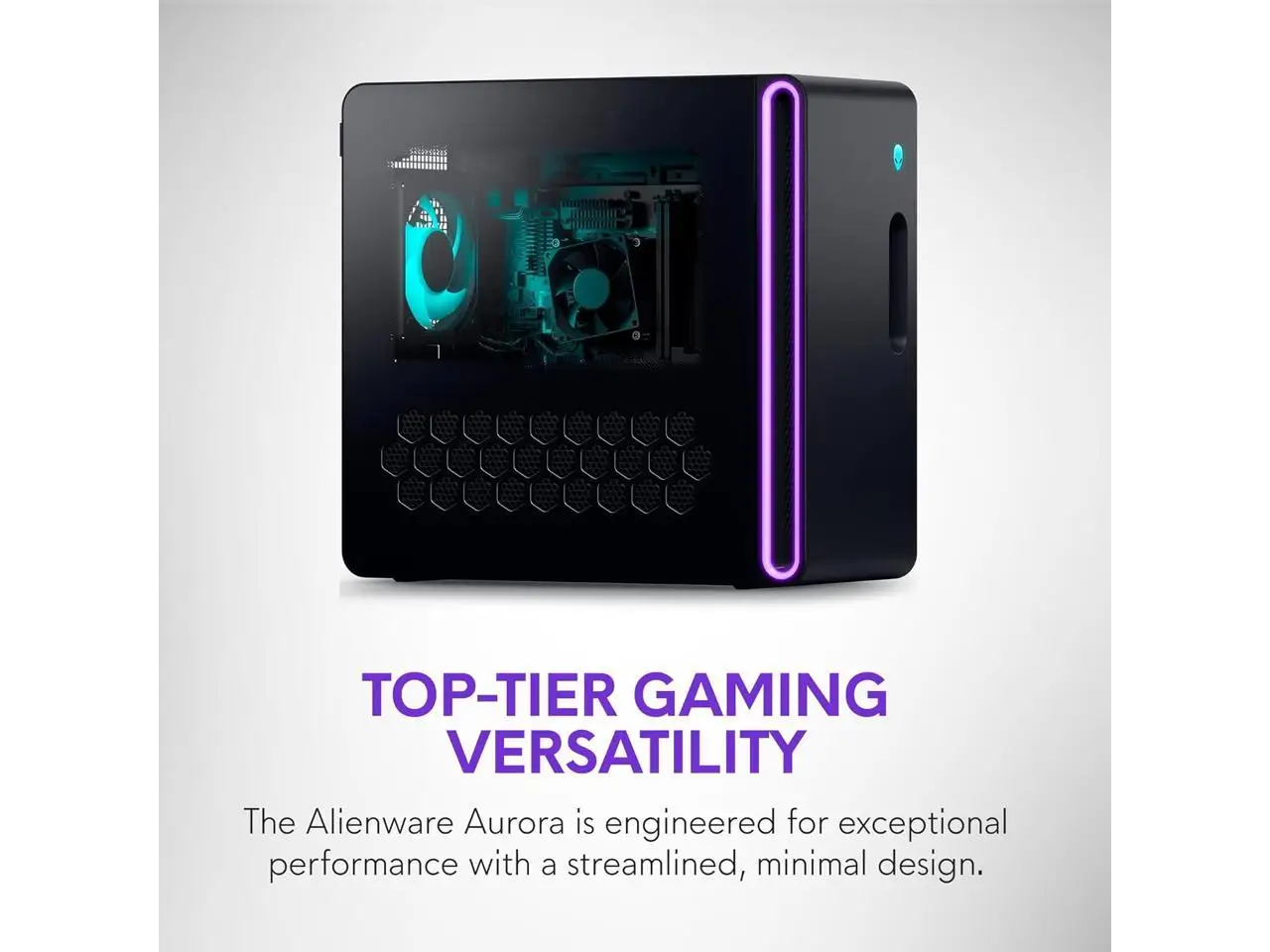 Alienware - Aurora Gaming Desktop - Intel Core Ultra 7 265F 2025 - 32GB Memory - NVIDIA GeForce RTX 5060 Ti 8GB - 1TB Storage - Black view 4
