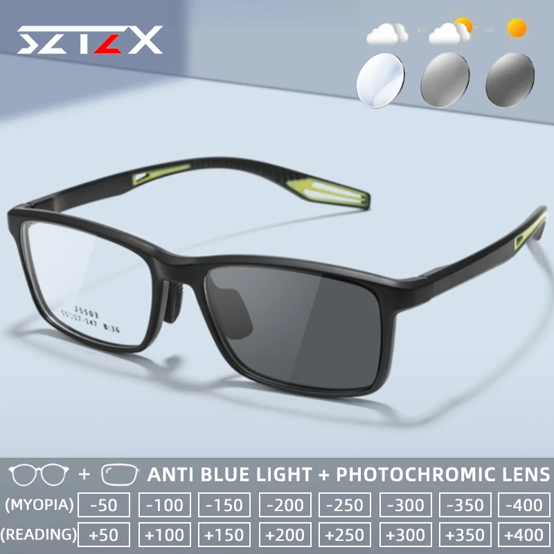 

SZTZX Professional Sporty Anti Slip Myopia Glasses For Basketball Anti-Collision Men Progressive Prescription Reading Glasses