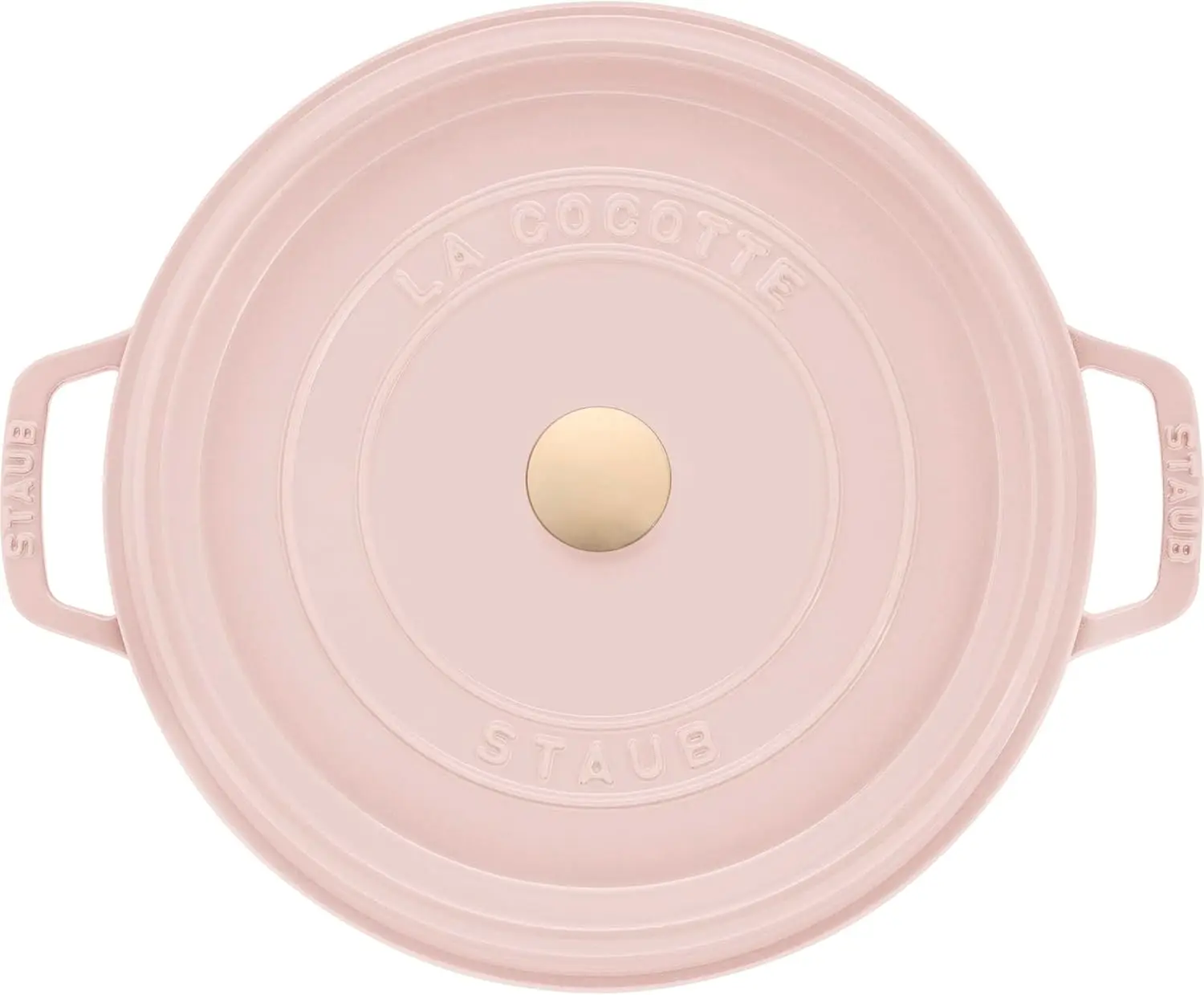 Cast Iron Round Cocotte, Dutch Oven, 5.5-quart, serves 5-6, Made in France, Peony Pink