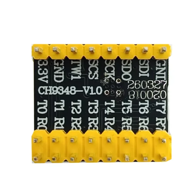 1PCS CH9438F SPI to 8 UART Serial Port Module, USB to Multi-Serial Adapter Board, High Speed Serial Expansion Module