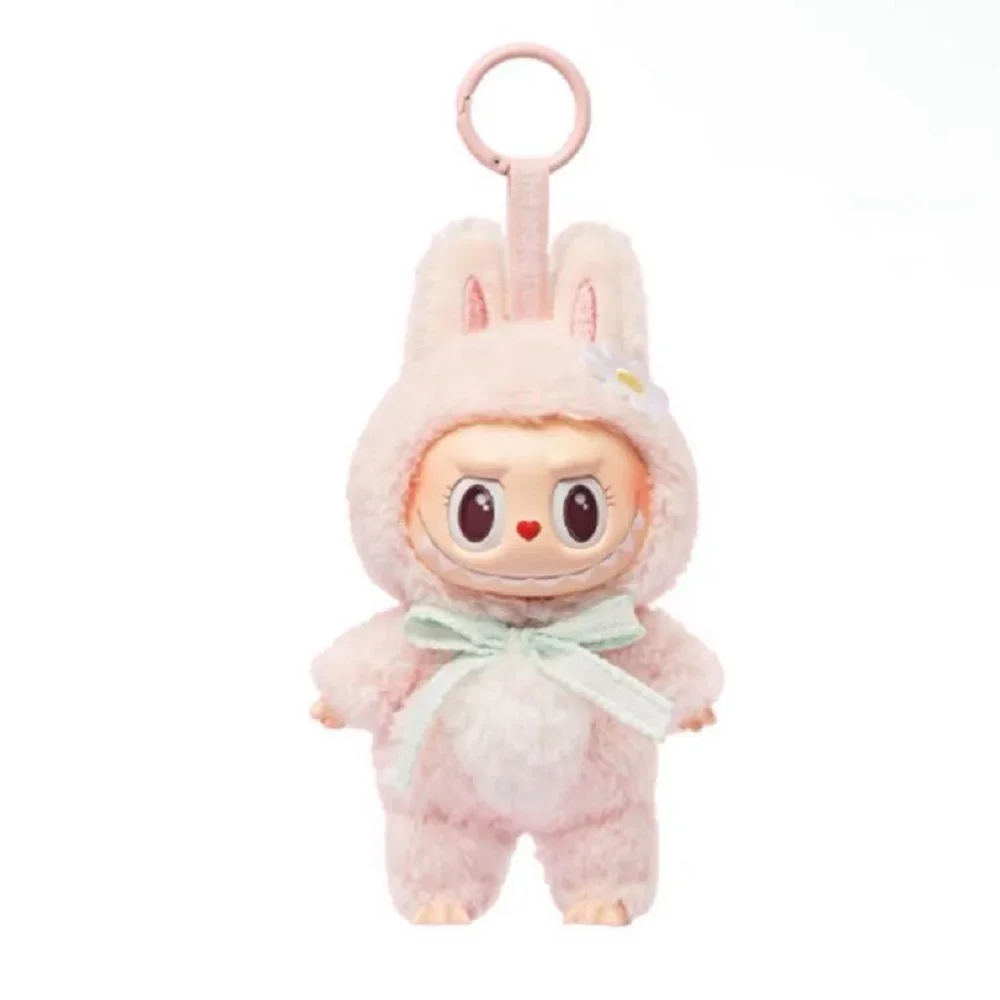 

Pink Labubu Mokoko 1st Spring Flower Sweetheart Vinyl Doll Kawaii Backpack Pendant Decoration Doll Amusement Park Limited Editio