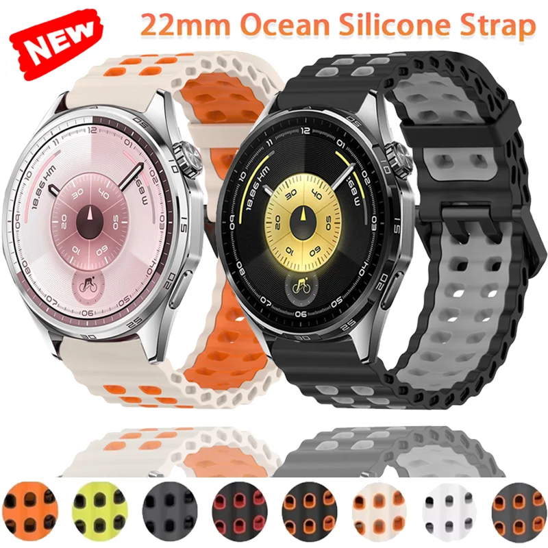 22Mm Ocean Silicone…