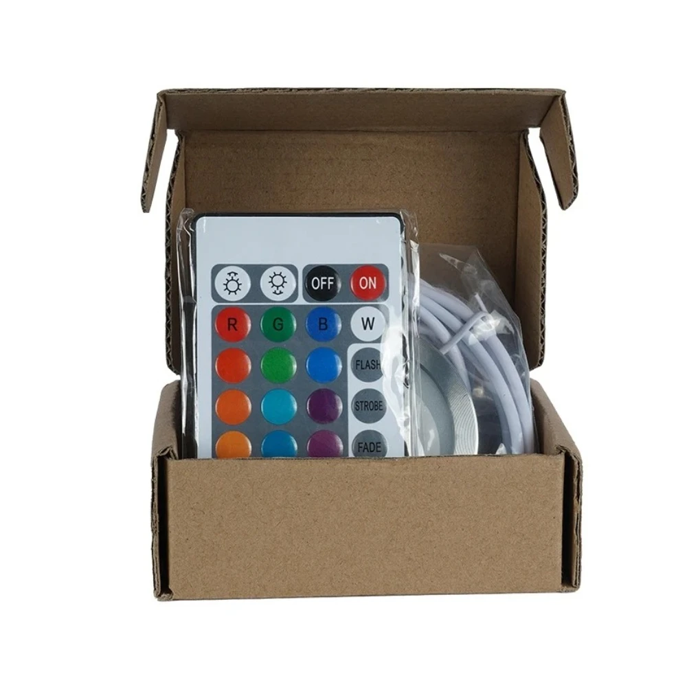 USB 5V 3W LED RGB Under Cabinet Lamp Ultra Thin Bambu Lab Led Lamp Kit Remote Control Night Light DIY Fr Bookcase Cabine Kitchen