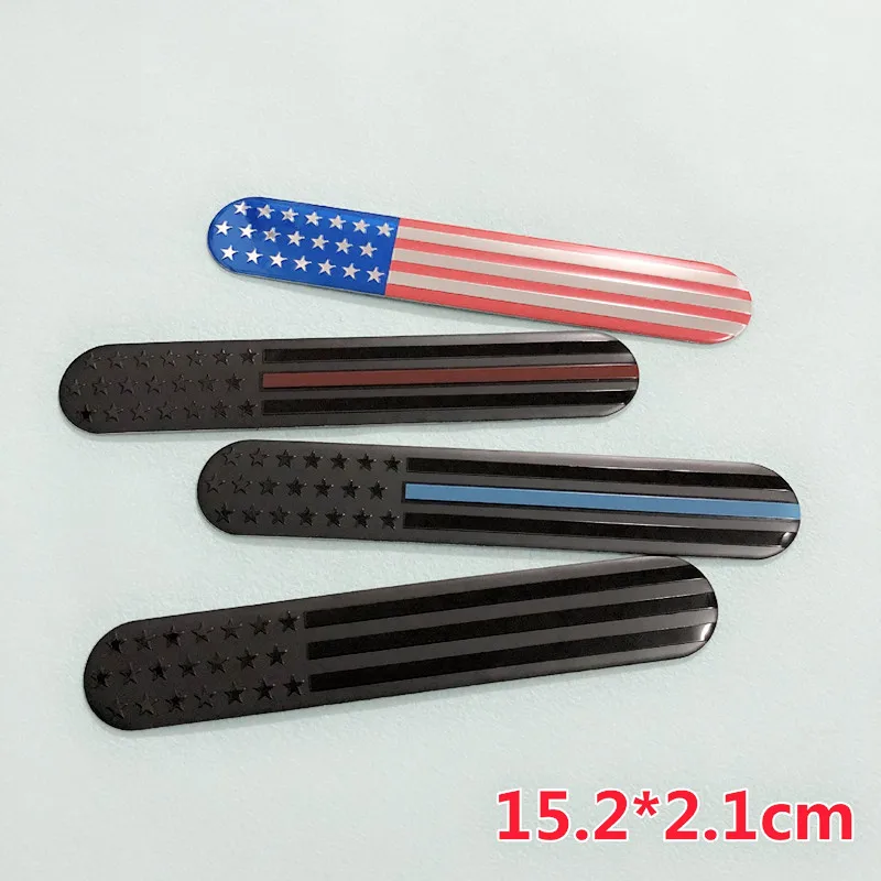 1pcs 2pcs 3D USA Flag Emblems Car Trunk Emblem Badge Decal Sticker for Car Motorcycle Bike Auto Accessories