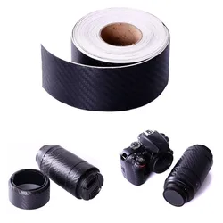 30/50MM Carbon Fiber Stickers Scratch-resistant Rough Lens Protection Film Body Sticker for Canon Nikon Sony All Camera