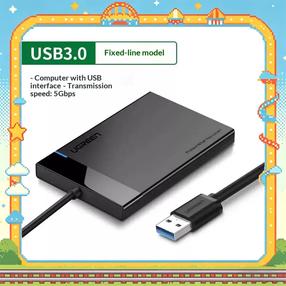 UGREEN 30847 Docking Station Adapter USB 3.0 2.5 Inch SATA External Hard Drive Enclosure US221.