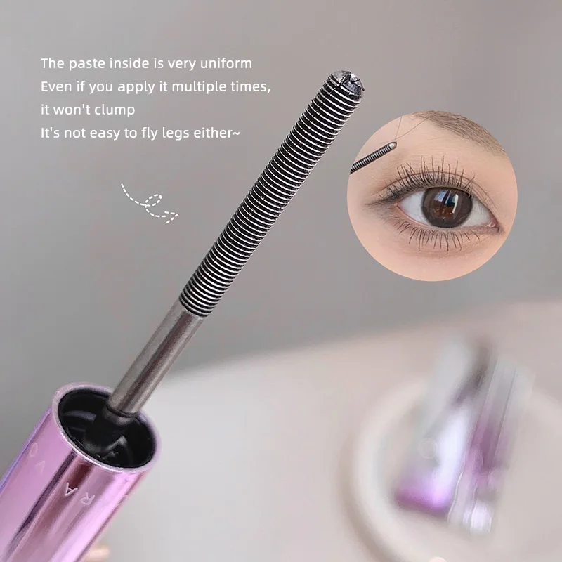 Gege bear Mascara volumizzante in fibra - Lunga durata, senza sbavature, allungamento e arricciatura, aspetto naturale