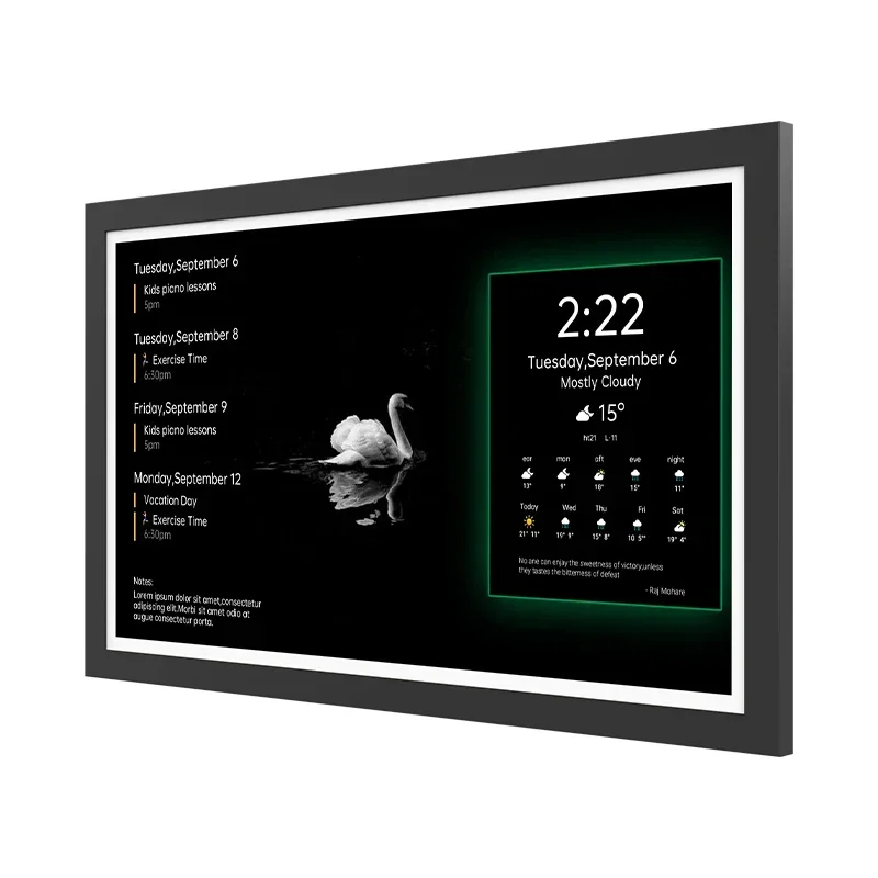 

Ultra Thin Portable Tablet 32 Inch Android Touch Screen Interactive Home Digital Calendar