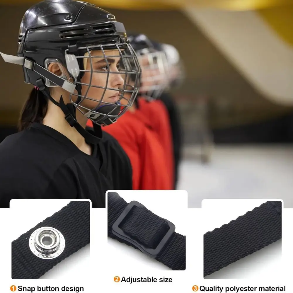 Quick Release Hockey Helmet Chin Strap Adjustable Detachable Ice Hockey Chin Strap Universal Sports Strap Hockey Equipment